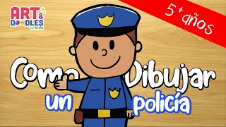 Como dibujar un policia para niños [upl. by Yhpos]