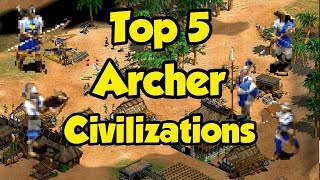 Top 5 Archer Civilizations in AoE2 [upl. by Nadeau239]