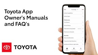 Toyota App  Owners Manuals and FAQs  Toyota [upl. by Uball]