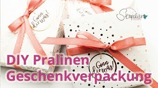 DIY Pralinen Geschenkverpackung basteln mit Stampin´ Up [upl. by Wilt]