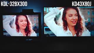 Sony X80J 4K VS A Sony 10 Year Old Model TV Comparison [upl. by Newby]