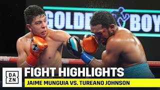 HIGHLIGHTS  Jaime Munguia vs Tureano Johnson [upl. by Oinotna]