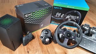 Logitech G920 with Xbox Series X [upl. by Ontina586]