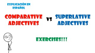 Comparative vs superlative adjectives Comparativos vs superlativos en inglés [upl. by Lacim]