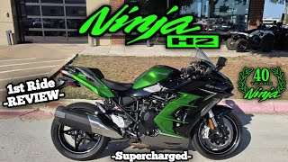 Kawasaki H2 Ride amp Review  SUPERCHARGED Class Dominator [upl. by Ahsikram]