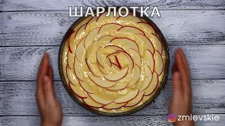 Шарлотка с яблоками в духовке как приготовить рецепт [upl. by Ayaj]