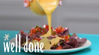 How To Make Cheddar Cheese Sauce  Recipes  Well Done [upl. by Yv866]