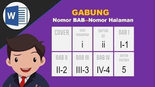 Membuat nomor halaman dari BAB di Ms Word seperti I1 II2 III3 IV4 IV1 [upl. by Secundas]