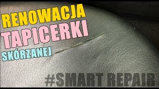 NAPRAWA TAPICERKI SKÓRZANEJ ROZCIĘCIA  DZIURY RENOWACJA SKÓRY  SWAGTV [upl. by Hagood]