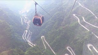 Tianmen Mountain Cableway in Zhangjiajie China 天門山 [upl. by Pope977]