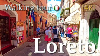 Loreto Marche Italy【Walking Tour】History in Subtitles  4K [upl. by Eneri]