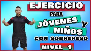 Ejercicio para niños con SOBREPESO  NIVEL 1 [upl. by Arny]