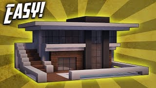 Minecraft How To Build A Small Modern House Tutorial 9 [upl. by Anisah841]