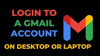 How to login to a Gmail account on desktop OR Laptop [upl. by Teufert]