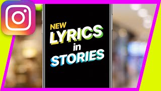 How to Add Music With Lyrics to Instagram Stories [upl. by Nagle]