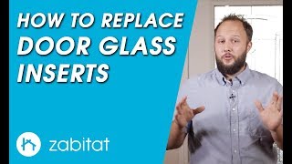 How to Replace a Broken Door Glass Insert in Your Door [upl. by Pedrick]