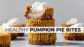 MINI PUMPKIN PIES  easy healthy amp homemade recipe [upl. by Abas139]