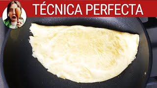 OMELETTE DE HUEVO TÉCNICA INFALIBLE Tortilla francesa  ¡Huevo Paulina [upl. by Durnan]