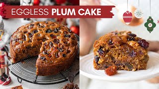 EGGLESS CHRISTMAS PLUM CAKE NO RUM NO EGGS FRUIT CAKE RECIPE FOR CHRISTMAS  FRUIT AND NUT CAKE [upl. by Ahsatin]