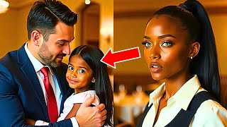 Waitress Brings Her Daughter to Work and She Runs to Hug the Millionaire at Table Calling Him quotDadquot [upl. by Ahsyek]