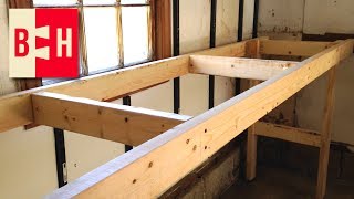 DIY Workbench  Simple design from 2x4s [upl. by Gayel]