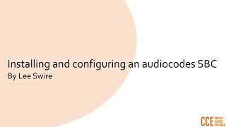 Audiocodes SBC  Part 1  Installation on HyperV [upl. by Assiruam]