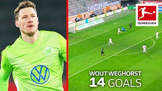 Wout Weghorst  All 14 Goals in 202021 [upl. by Anibur]