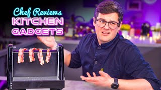 Chef Reviews CRAZY Kitchen Gadgets [upl. by Ennaillek175]