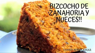 Bizcocho de zanahorias y nueces  Estilo alemán [upl. by Namzed]