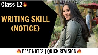 Notice Writing  Notice Writing Format  Notice Writing in English for Class 12 Board Exam [upl. by Newnorb]