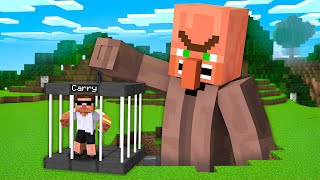 THIS VILLAGER CAUGHT ME IN A MINECRAFT TRAP [upl. by Alleiram]