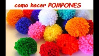 Cómo hacer pompones muy fácil  Ronycreativa [upl. by Nissensohn]