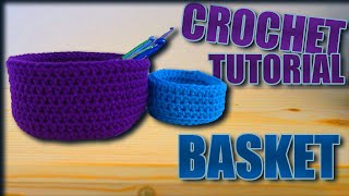 Basket Crochet Tutorial  Fast Easy and Great for Beginners [upl. by Burkhardt852]