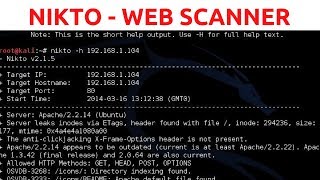 Nikto Web Vulnerability Scanner  Web Penetration Testing  1 [upl. by Milan16]