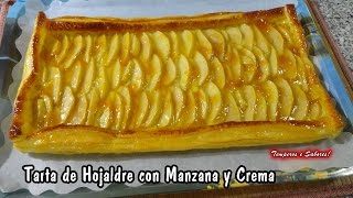 Tarta de Hojaldre con Manzana y Crema  magnífica [upl. by Green]