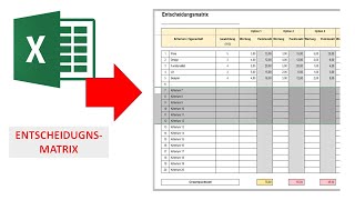 Entscheidungsmatrix I ExcelVorlage I Excelpedia [upl. by Cohligan]