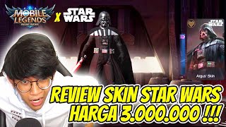 REVIEW SKIN ARGUS STARWARS EDITION  DARTH VADER  Mobile Legends  Bang Bang [upl. by Iphigeniah]