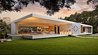 Impressive Modernist GlassWalled Luxury Residence in Montecito CA USA by Steve Hermann [upl. by Fredric]