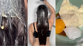 DIY HAIR MASK FOR HAIR GROWTH  Homemade Hair Mask For Soft Silky And Shiny Hair SHORTS [upl. by Esinet761]