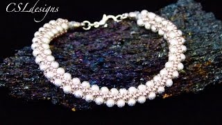 Elegant beaded kumihimo bracelet [upl. by Eire]