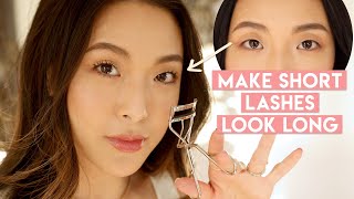 LASH ROUTINE How to curl straight stubborn lashes [upl. by Kimbra]