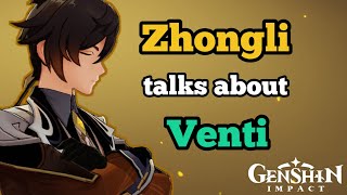 Zhongli Talks About Venti  Genshin Impact [upl. by Egerton131]