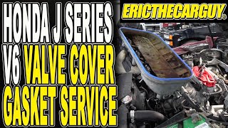 Honda J Series V6 Valve Cover Gasket Replacement [upl. by Reg916]