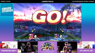 Momocon 2017 TSM  Zero DiddySheikFalcon vs YP  Fatality Falcon  Losers Finals [upl. by Luoar]