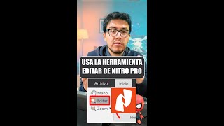 Como usar la herramienta EDITAR un PDF con Nitro PRO 😊💻 [upl. by Palla]