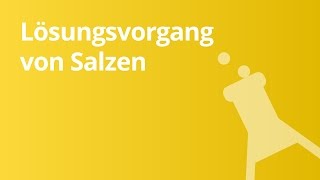 Der Lösungsvorgang von Salzen leicht erklärt  Chemie [upl. by Matrona]