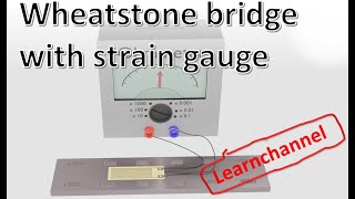 Wheatstone Bridge with strain gauge explained [upl. by Bourn150]