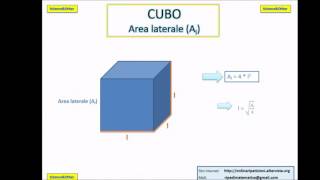 Cubo formule di Area e Volume [upl. by Laubin]