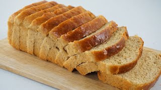 No Knead Whole Wheat Bread Quick And Easy [upl. by Etnuahc134]