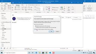 How to Recall sent email message in Outlook  Office 365 [upl. by Nnylf]